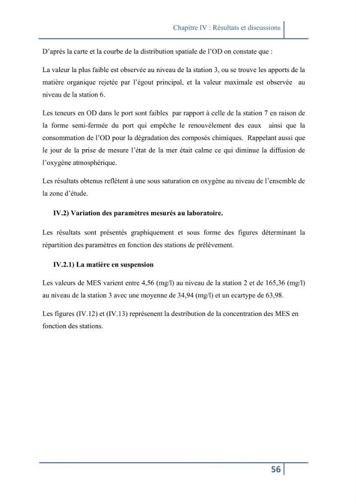 Les paramétres physico-chimiques et la pollution dans les l\'eau et le sédiment dans le port de Sidi Fredj