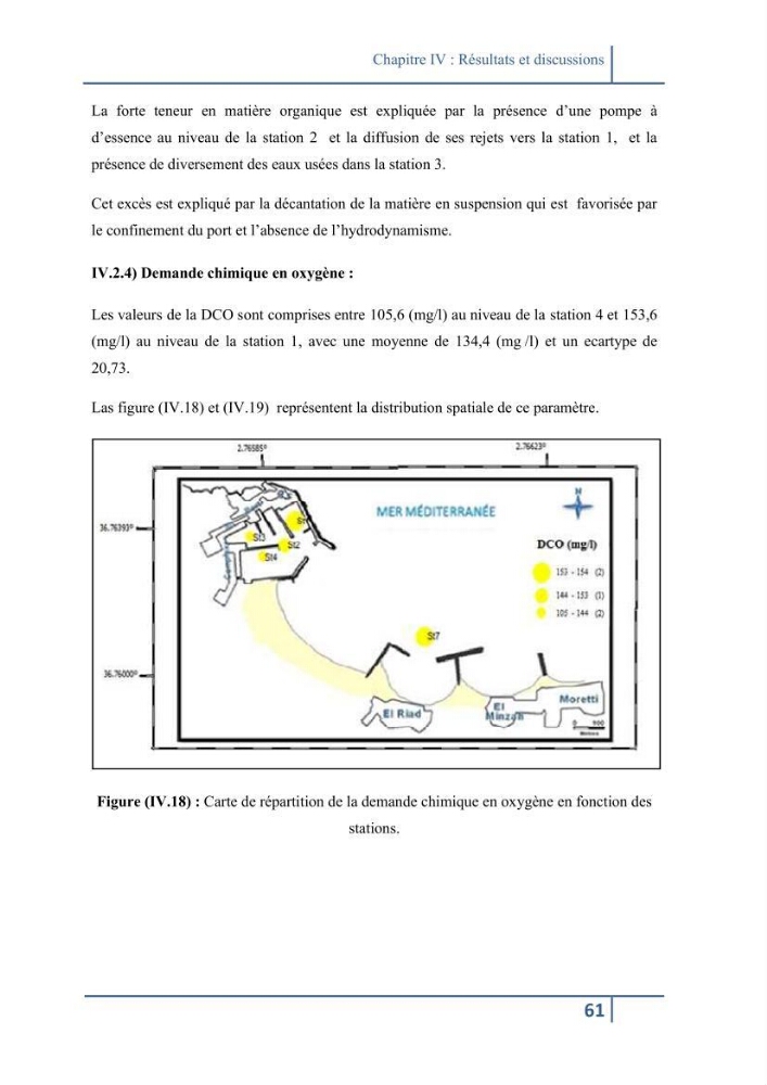 Les paramétres physico-chimiques et la pollution dans les l\'eau et le sédiment dans le port de Sidi Fredj