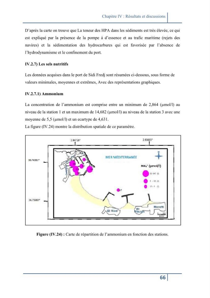 Les paramétres physico-chimiques et la pollution dans les l\'eau et le sédiment dans le port de Sidi Fredj