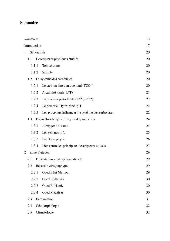 Suivi des paramètres biogéochimiques au large de Rais Hamidou entre Avril et juillet 2019: