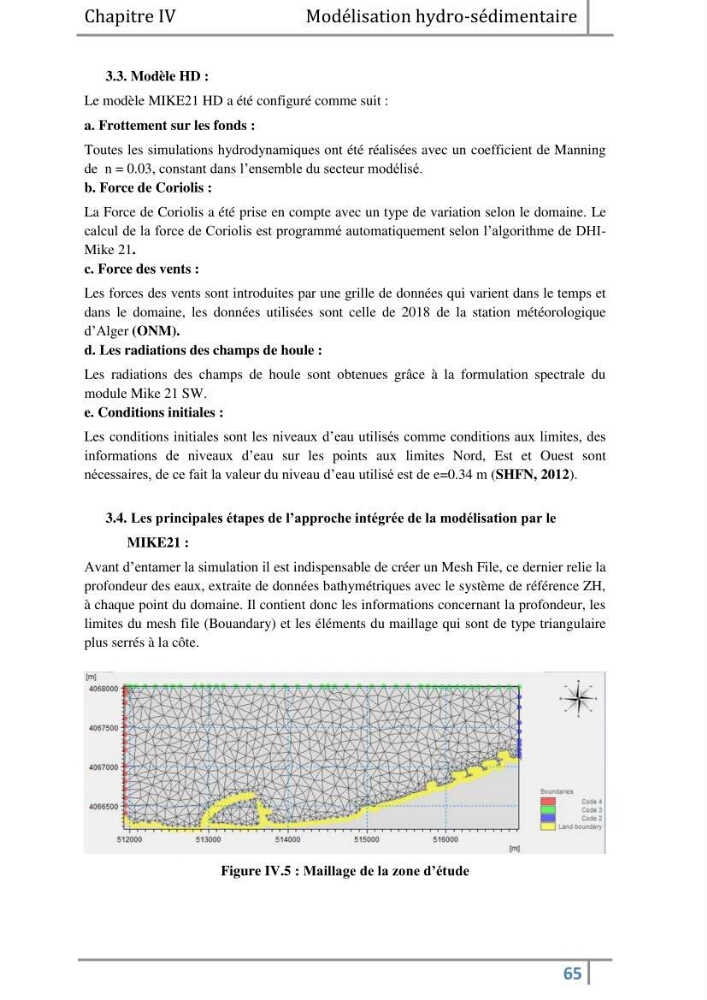 Morphodynamique et modélisation hydro-sédimentaire des plages du littoral centre Algérois « cas de la frange côtière Bordj El Kiffan »