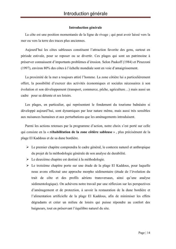 L\'évolution du trait de côte