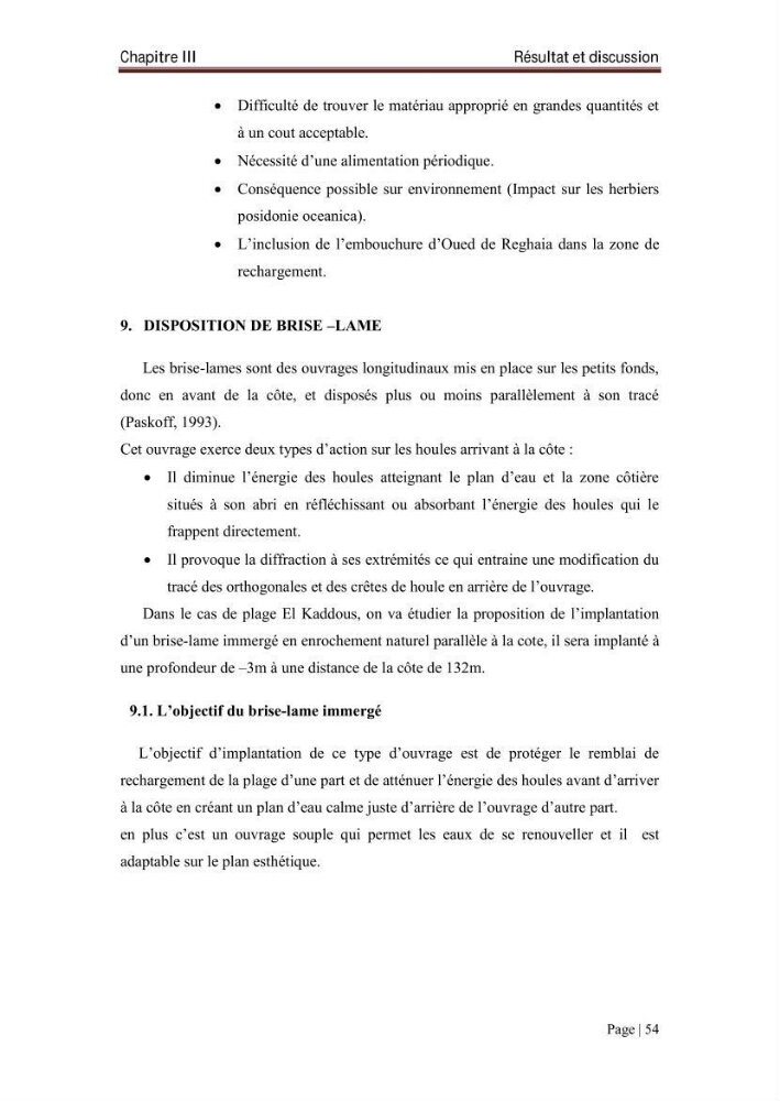 L\'évolution du trait de côte