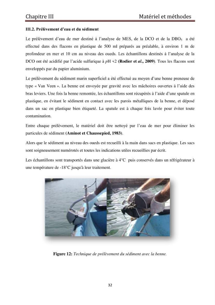 Evaluation du taux de la pollution des eaux et des sédiments par les métaux lourds au niveau du littoral de Boumerdes