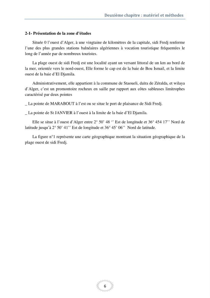 Les mollusques benthiques bivalves et gastéropodes de la plage ouest de Sidi-Fredj
