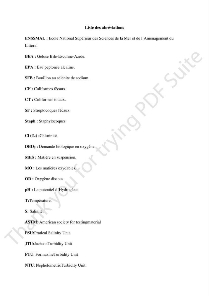 Contribution à l\'étude d\'analyse granulométrique et bactériologique au niveau de port d\'El-Djamila
