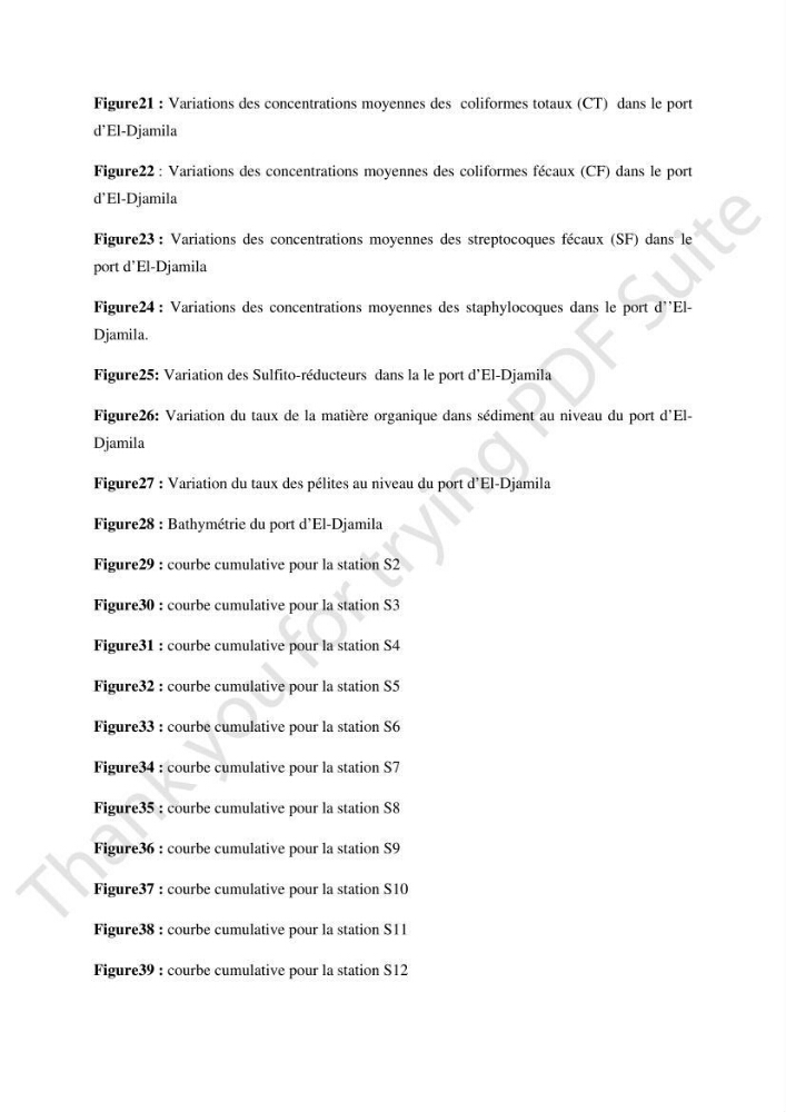 Contribution à l\'étude d\'analyse granulométrique et bactériologique au niveau de port d\'El-Djamila
