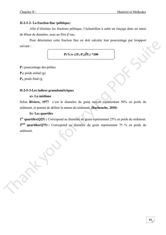 Contribution à l\'étude d\'analyse granulométrique et bactériologique au niveau de port d\'El-Djamila