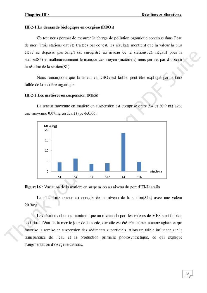 Contribution à l\'étude d\'analyse granulométrique et bactériologique au niveau de port d\'El-Djamila