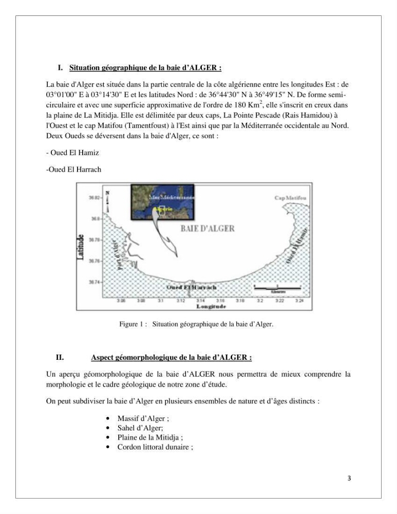 Propositions d\'aménagement et de protection par les méthodes dites \"SOFT\": cas de la baie d\'Alger