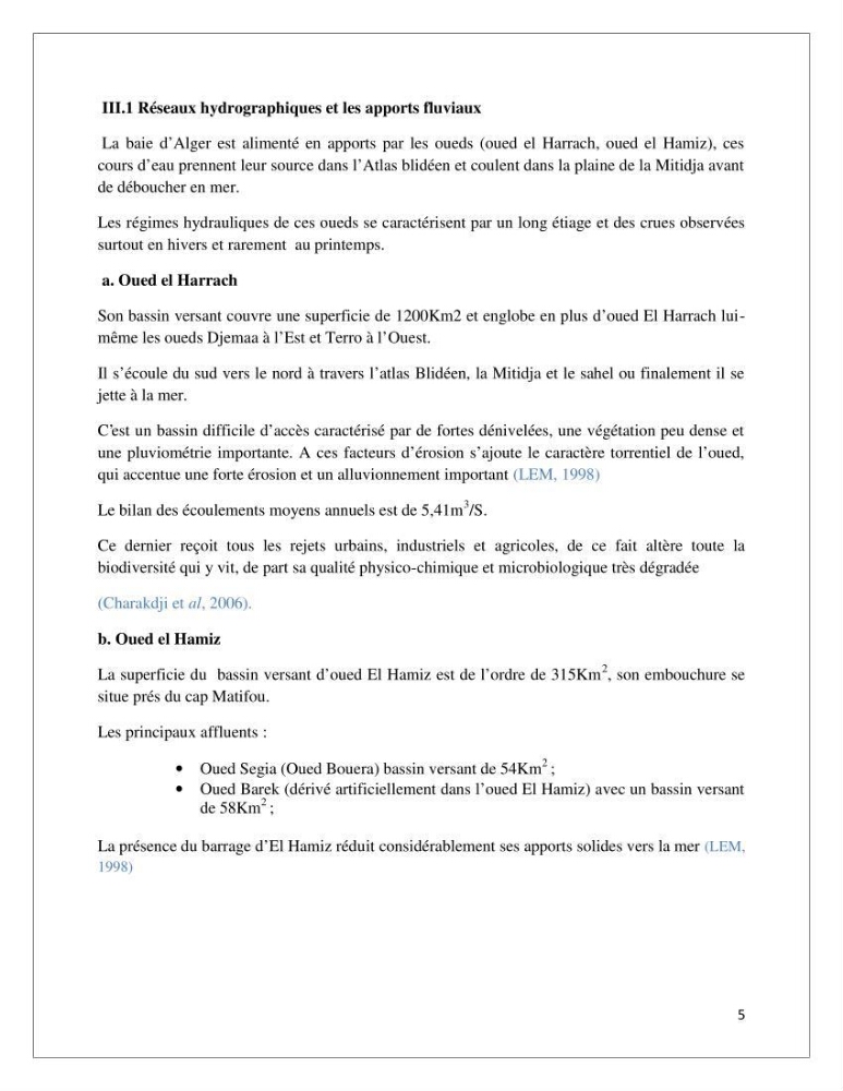 Propositions d\'aménagement et de protection par les méthodes dites \"SOFT\": cas de la baie d\'Alger