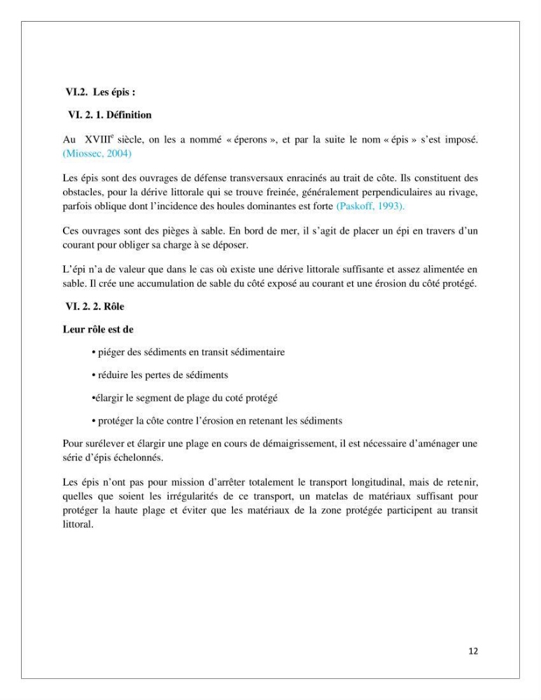 Propositions d\'aménagement et de protection par les méthodes dites \"SOFT\": cas de la baie d\'Alger
