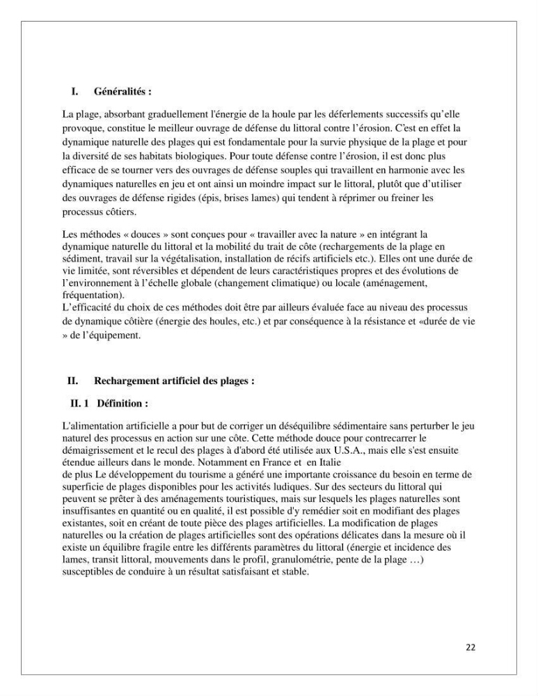 Propositions d\'aménagement et de protection par les méthodes dites \"SOFT\": cas de la baie d\'Alger