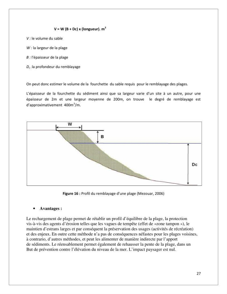 Propositions d\'aménagement et de protection par les méthodes dites \"SOFT\": cas de la baie d\'Alger