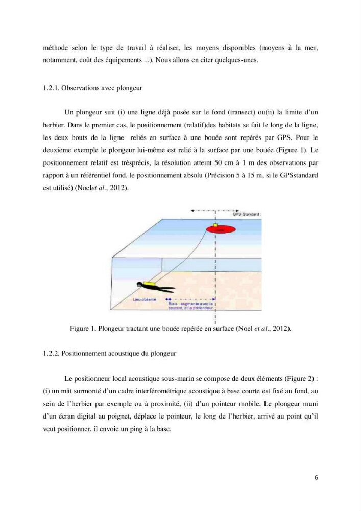 Contribution à la cartographie des habitas marins dans le cadre d\'une étude d\'impact
