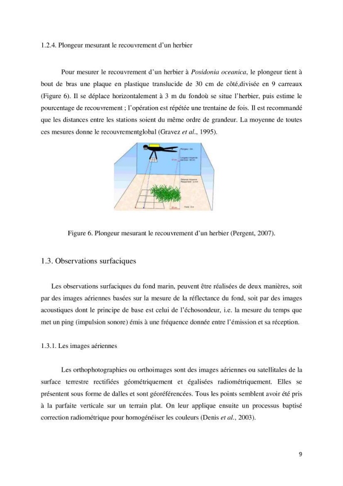 Contribution à la cartographie des habitas marins dans le cadre d\'une étude d\'impact