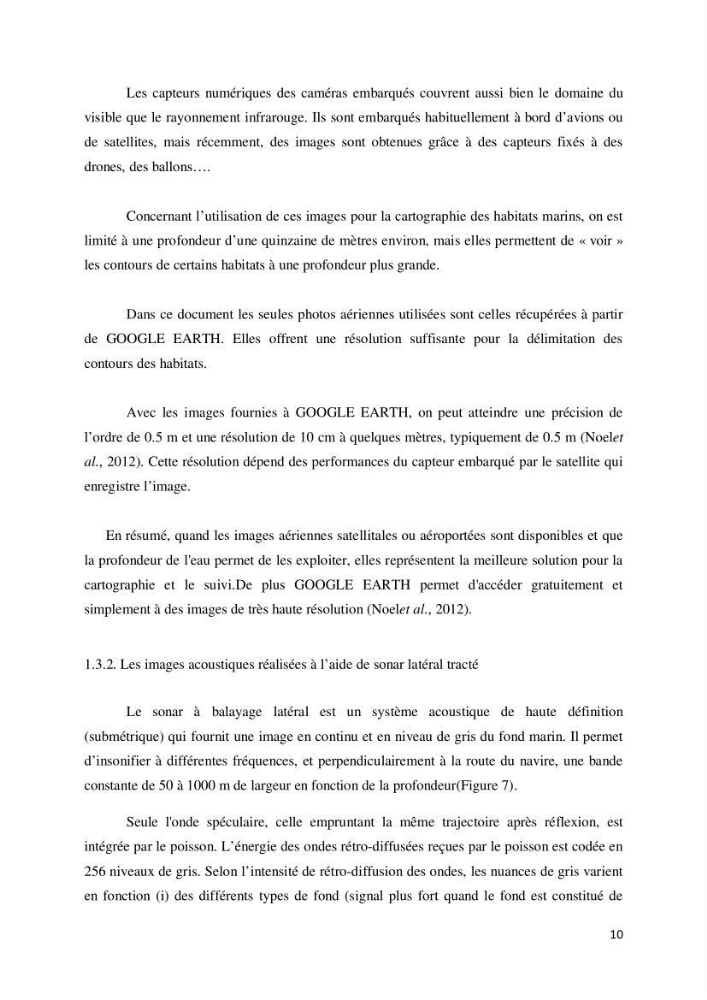 Contribution à la cartographie des habitas marins dans le cadre d\'une étude d\'impact