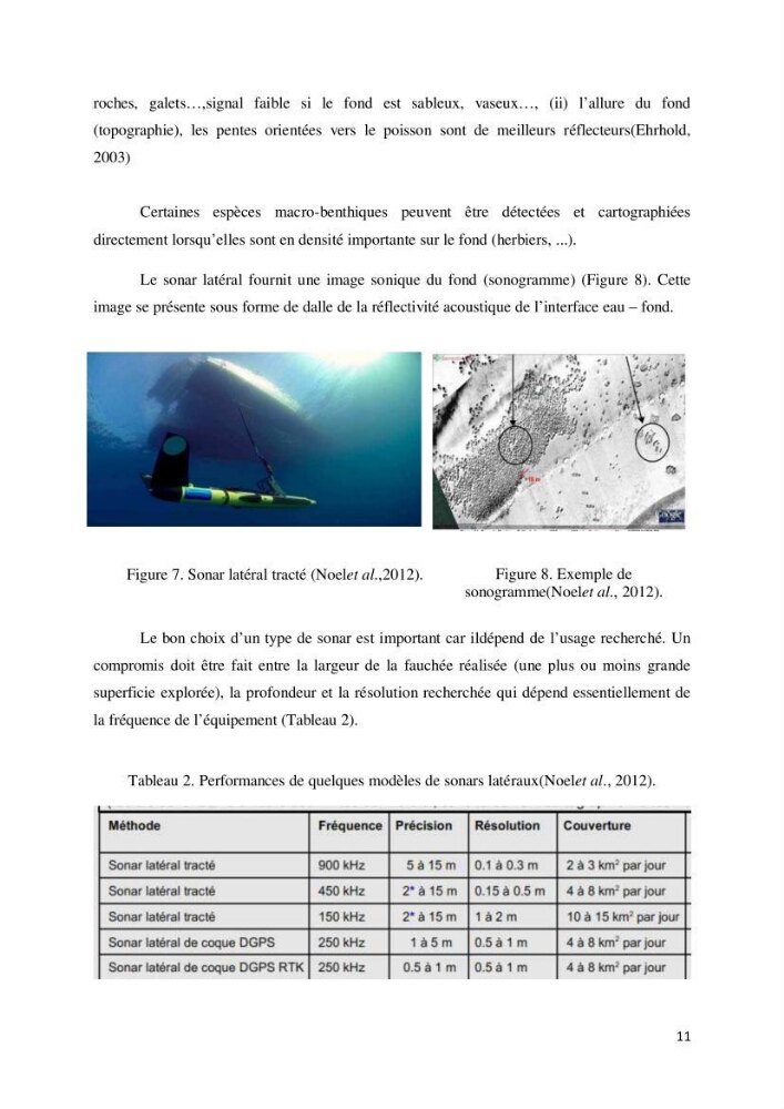 Contribution à la cartographie des habitas marins dans le cadre d\'une étude d\'impact