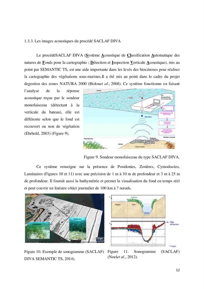 Contribution à la cartographie des habitas marins dans le cadre d\'une étude d\'impact