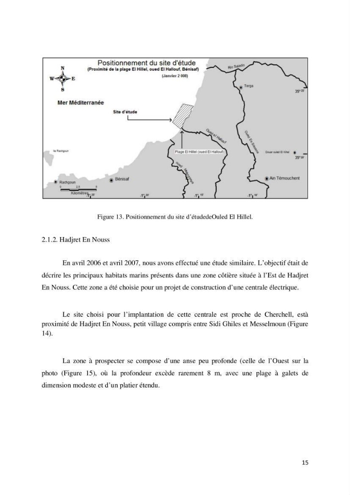 Contribution à la cartographie des habitas marins dans le cadre d\'une étude d\'impact