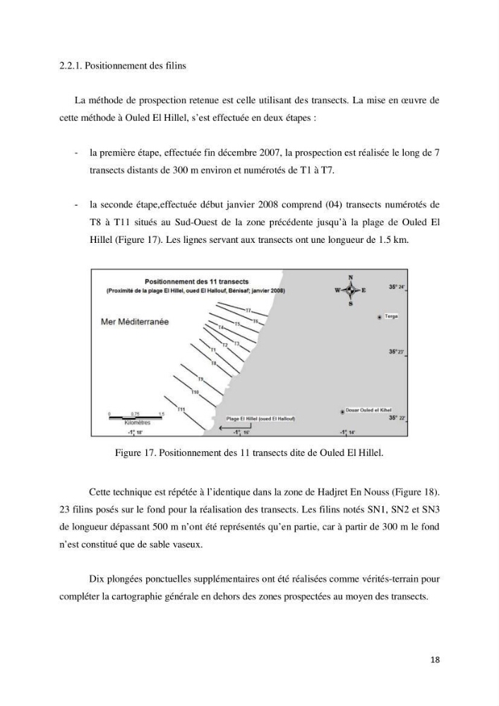 Contribution à la cartographie des habitas marins dans le cadre d\'une étude d\'impact