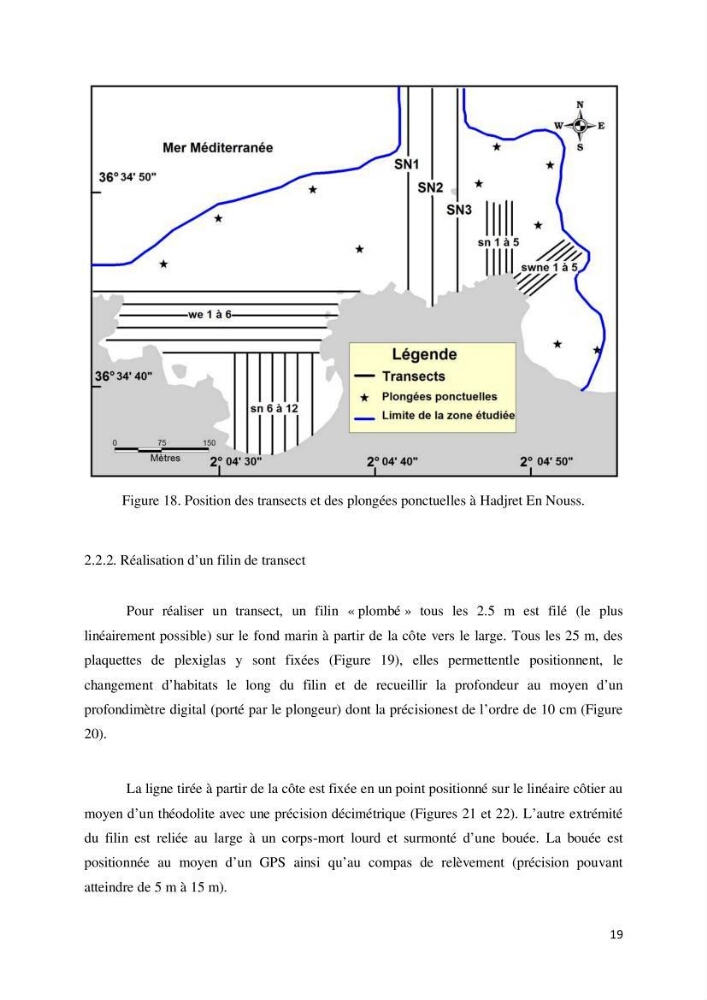 Contribution à la cartographie des habitas marins dans le cadre d\'une étude d\'impact