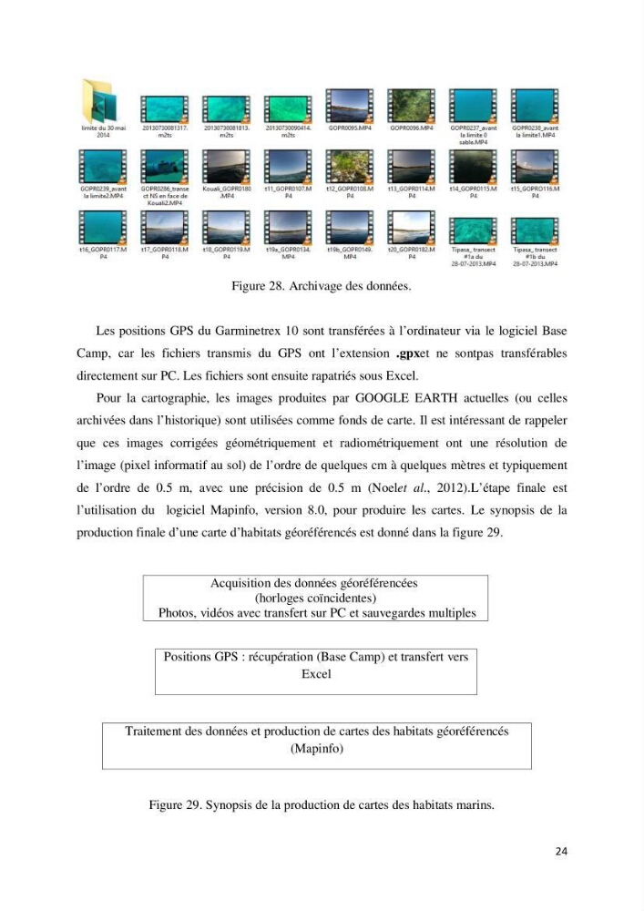 Contribution à la cartographie des habitas marins dans le cadre d\'une étude d\'impact