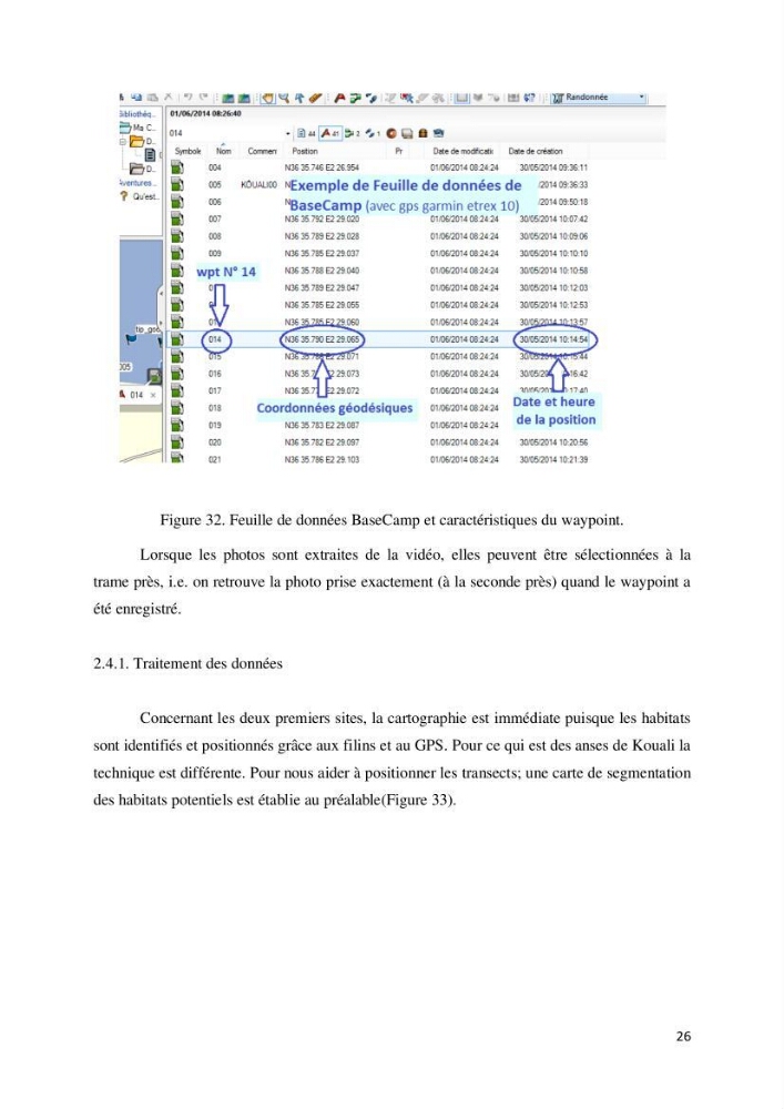 Contribution à la cartographie des habitas marins dans le cadre d\'une étude d\'impact