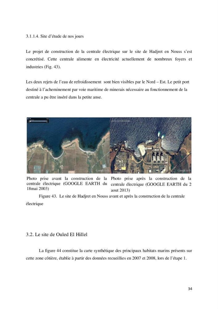 Contribution à la cartographie des habitas marins dans le cadre d\'une étude d\'impact