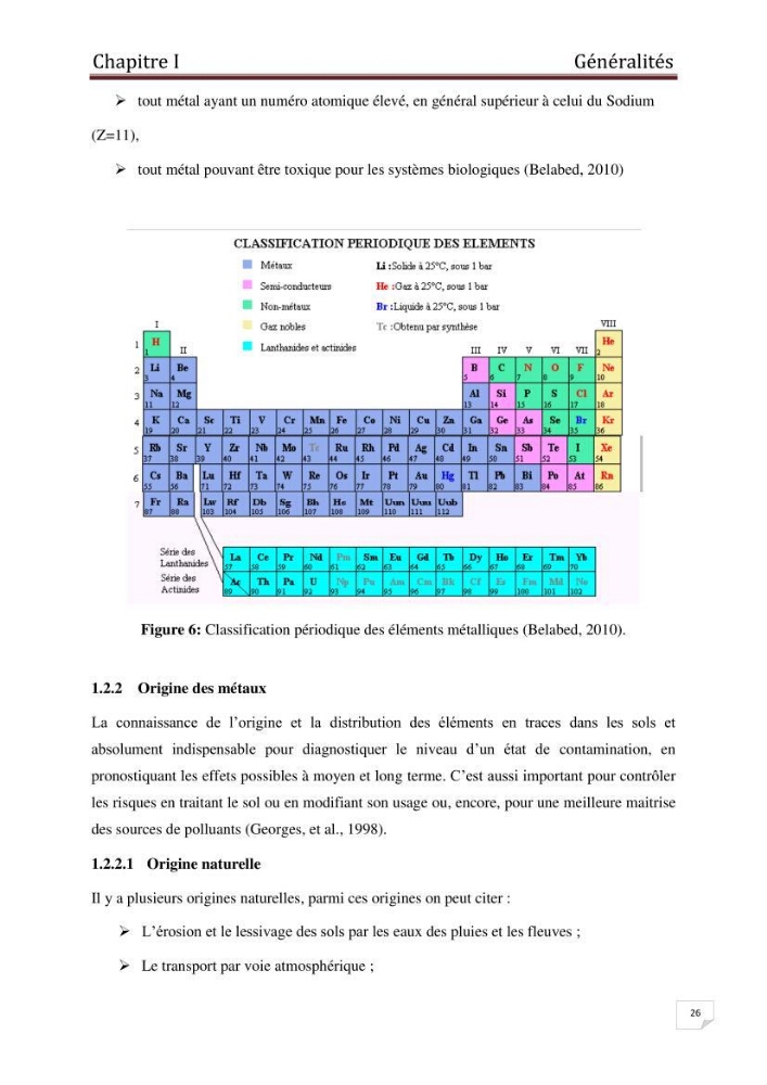 Etude des métaux traces dans les sédiments à l’embouchure métaux traces dans les sédiments à l’embouchure