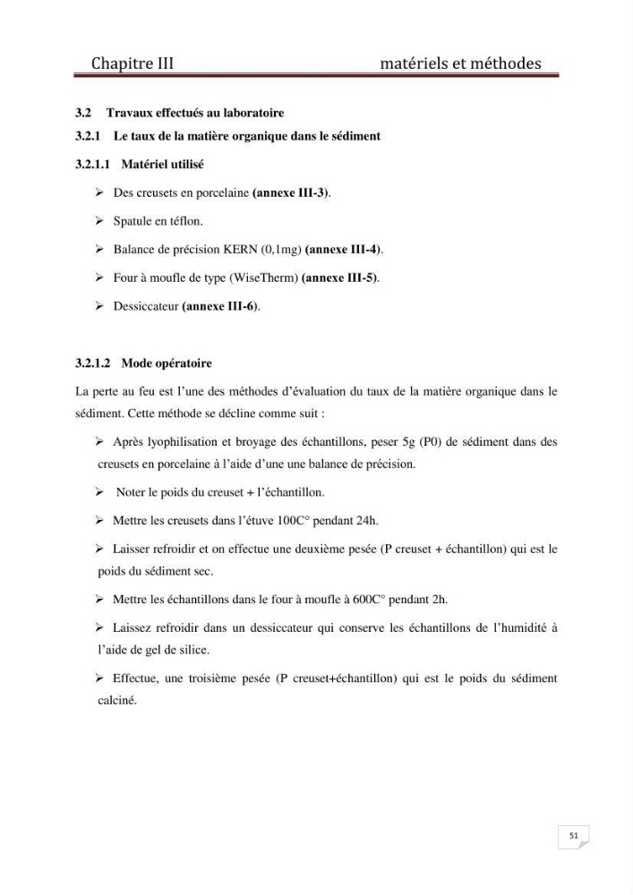Etude des métaux traces dans les sédiments à l’embouchure métaux traces dans les sédiments à l’embouchure