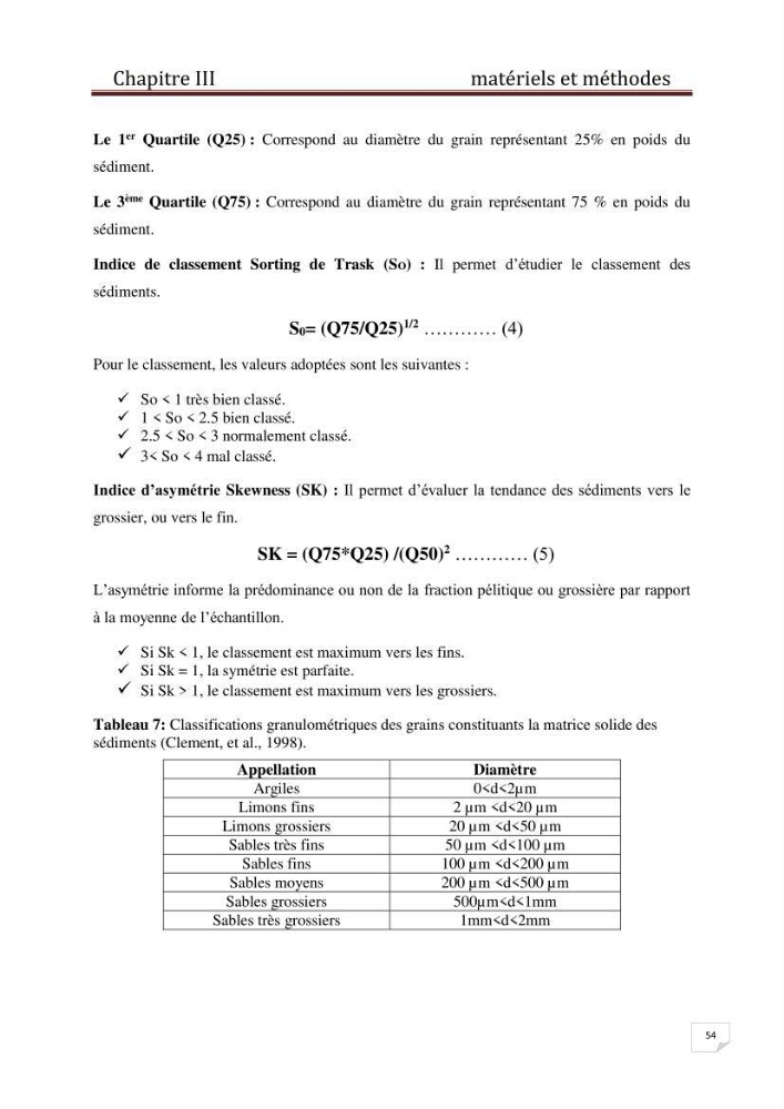 Etude des métaux traces dans les sédiments à l’embouchure métaux traces dans les sédiments à l’embouchure