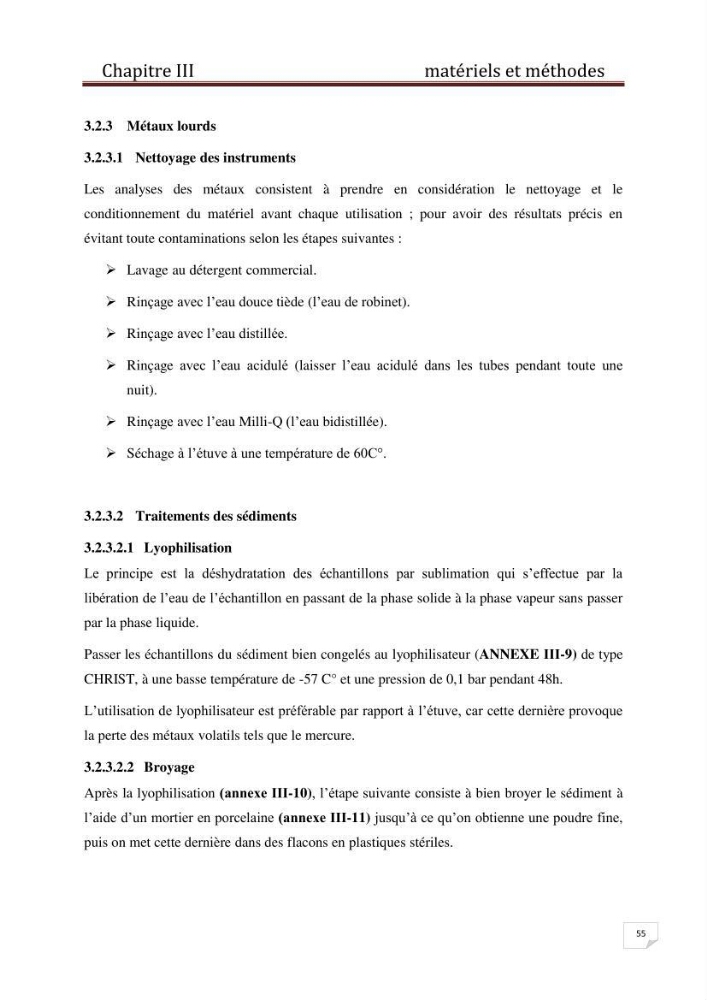 Etude des métaux traces dans les sédiments à l’embouchure métaux traces dans les sédiments à l’embouchure