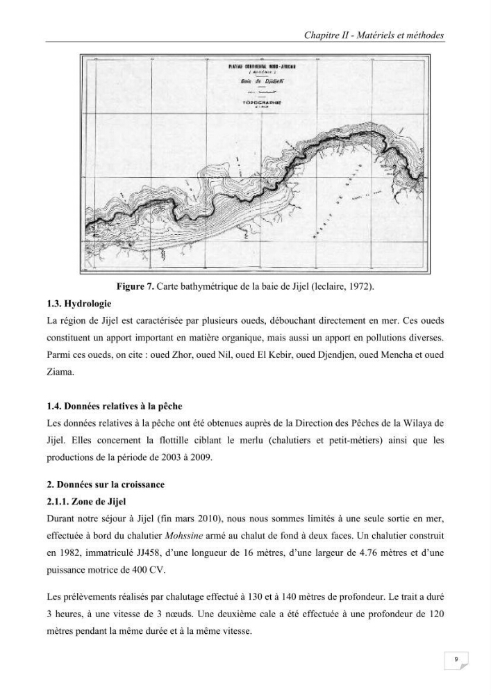 Etude des variabilités interannuelle et interrégionale du taux de croissance des juvéniles de merlu (merluccius merluccius) dans les baies de Jijel et de Dellys