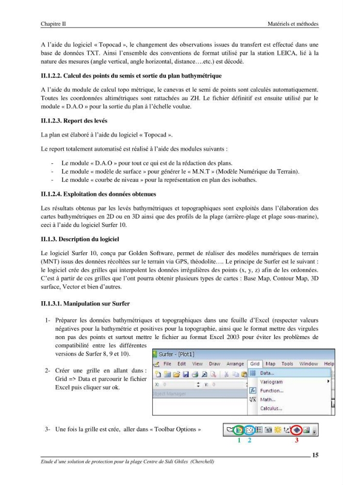 Etude d\'une solution de protection pour la plage centre de Sidi Ghiles (Cherchell)