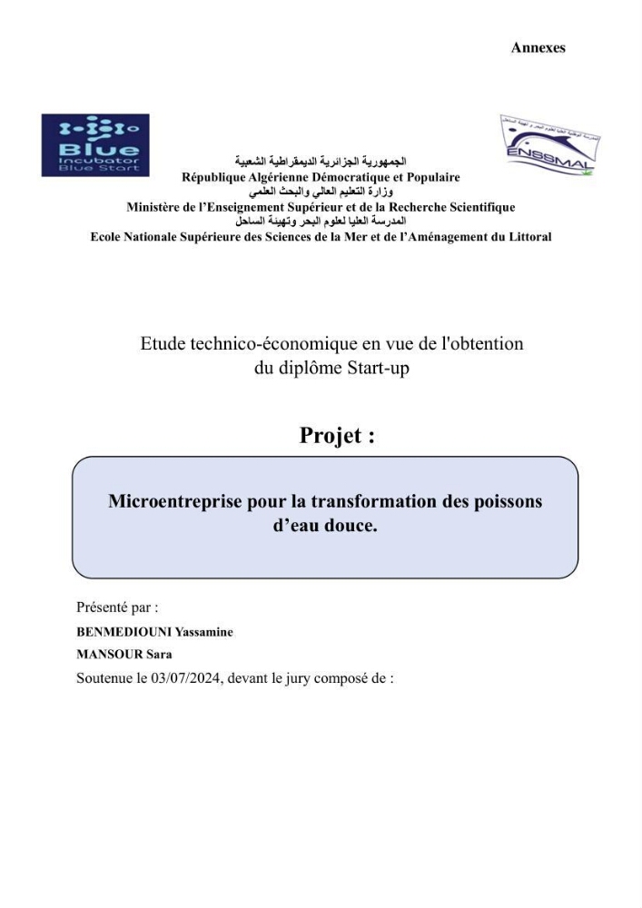 Suivi de l\'évolution de la qualité de la chair de poisson d\'eau douce et amélioration de son attrait par une méthode de valorisation