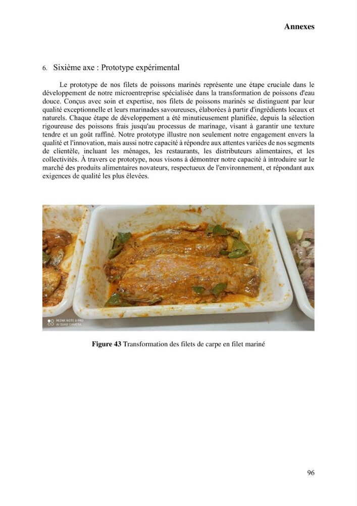 Suivi de l\'évolution de la qualité de la chair de poisson d\'eau douce et amélioration de son attrait par une méthode de valorisation