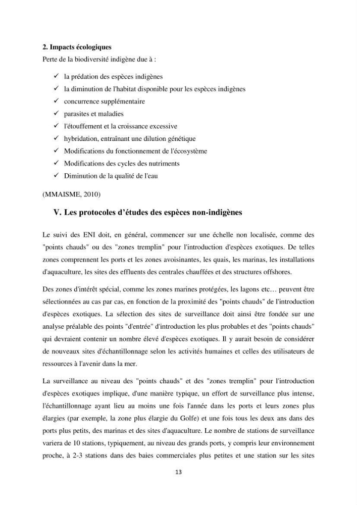 Distribution géographique et caractérisation de quelques espèces non indigènes de la côte algérienne:
