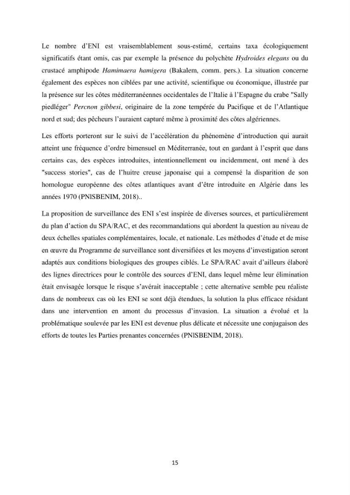 Distribution géographique et caractérisation de quelques espèces non indigènes de la côte algérienne: