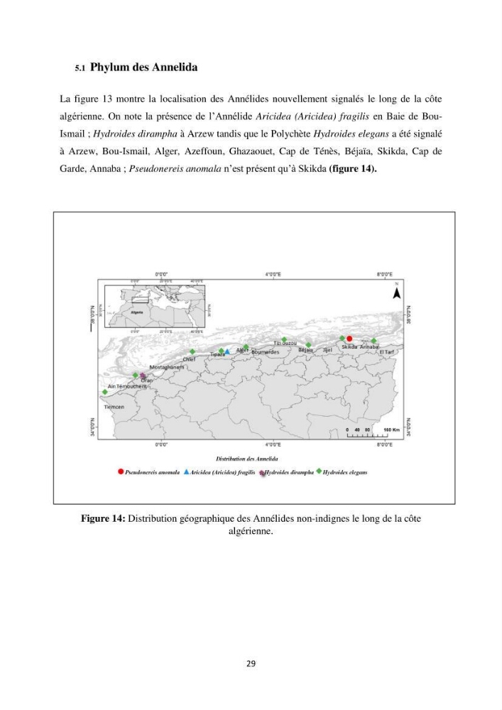 Distribution géographique et caractérisation de quelques espèces non indigènes de la côte algérienne: