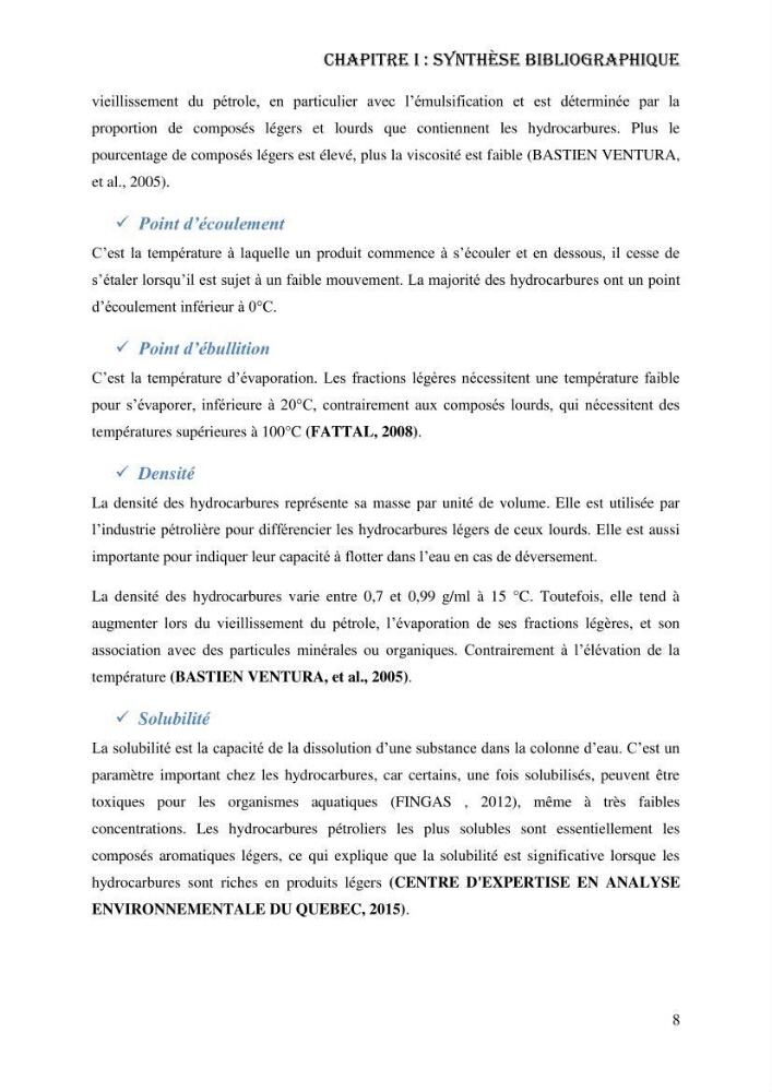 Evaluation de la vulnérabilité bio-morphosédimentaire de la baie de Bou-Ismail face à une pollution potentielle par les hydrocarbures
