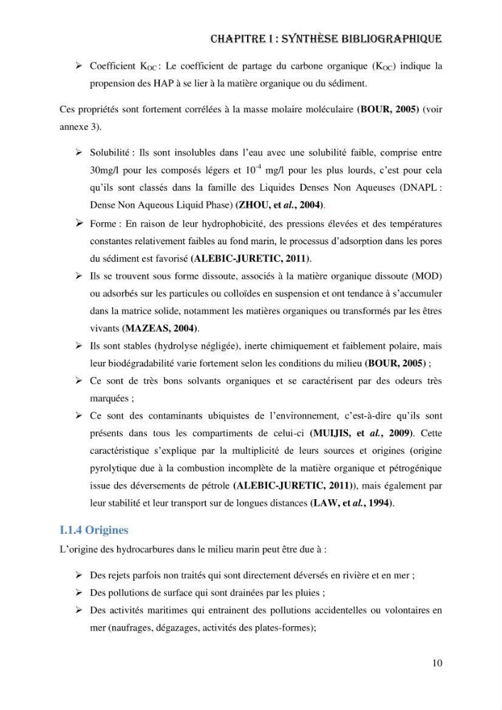 Evaluation de la vulnérabilité bio-morphosédimentaire de la baie de Bou-Ismail face à une pollution potentielle par les hydrocarbures