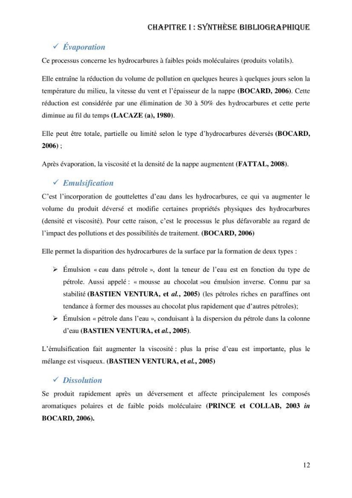 Evaluation de la vulnérabilité bio-morphosédimentaire de la baie de Bou-Ismail face à une pollution potentielle par les hydrocarbures