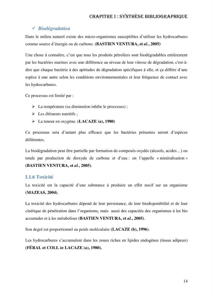 Evaluation de la vulnérabilité bio-morphosédimentaire de la baie de Bou-Ismail face à une pollution potentielle par les hydrocarbures