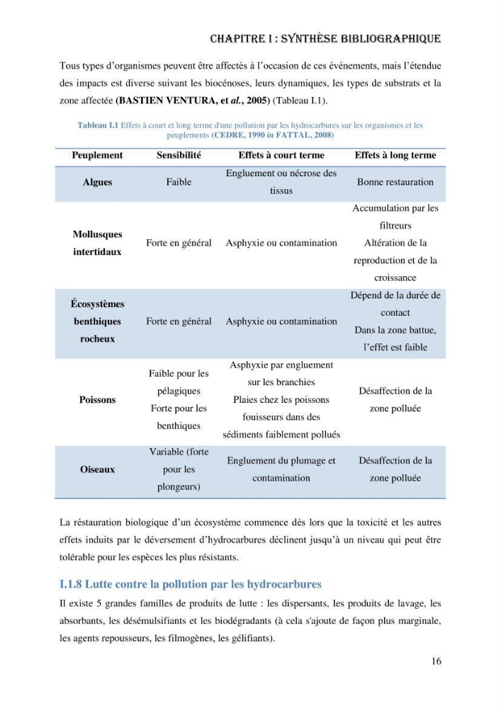 Evaluation de la vulnérabilité bio-morphosédimentaire de la baie de Bou-Ismail face à une pollution potentielle par les hydrocarbures