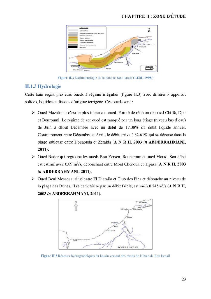 Evaluation de la vulnérabilité bio-morphosédimentaire de la baie de Bou-Ismail face à une pollution potentielle par les hydrocarbures