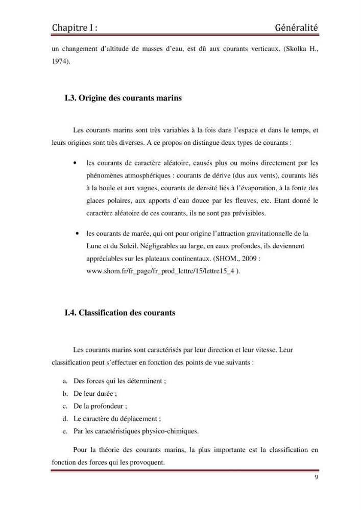 Etude d\'un singal hydrodynamique à partir des mesures \" in-situ \"