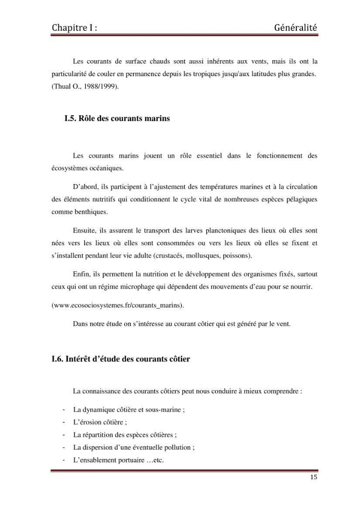 Etude d\'un singal hydrodynamique à partir des mesures \" in-situ \"