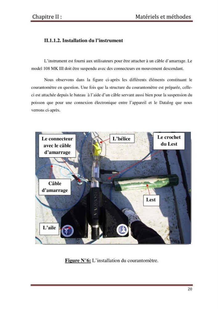 Etude d\'un singal hydrodynamique à partir des mesures \" in-situ \"