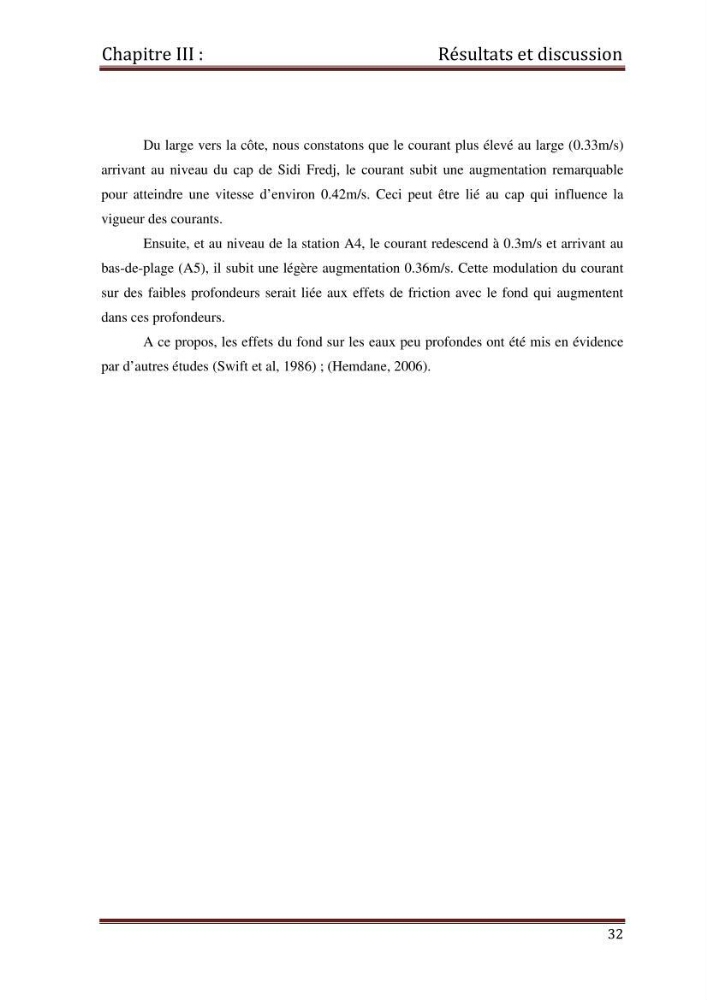 Etude d\'un singal hydrodynamique à partir des mesures \" in-situ \"